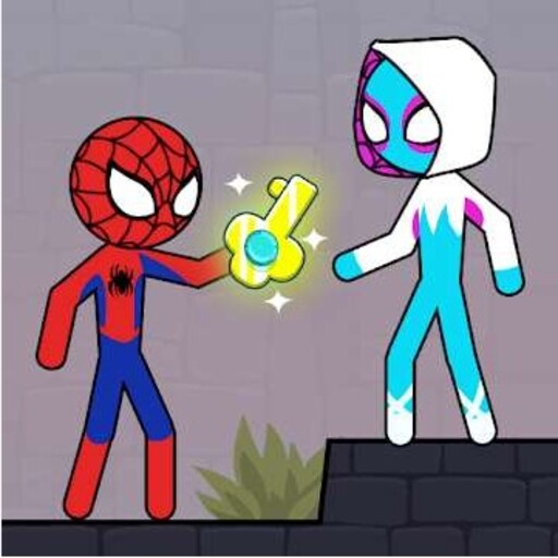 stickman red and blue